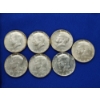 Image 2 : (7) 1966 40% Silver Kennedy Half Dollars FV: $3.50