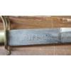 Image 6 : Vintage Sword With 20" Etched Blade With Lion Head Handle & Velvet Sheath 