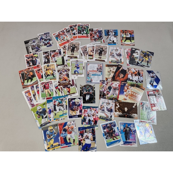 Large Lot of Over 50 Football Trading Cards Including Flashback, Score, Rookie Cards, & More!