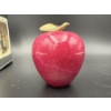 Image 6 : Happy Holidays Christmas Tin & Vintage Red Marble Apple Paperweight with Brass Stem 