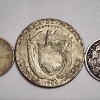 Image 7 : Three Foreign Silver Coins: Canada 10-Cent, Panama 1/2 Balboa, & German 1/2 Mark - See Description