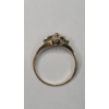 Image 4 : Women's Vintage 10K Yellow Gold Ring With Green & Clear Stones - Size 7 - Weight: 1.8g
