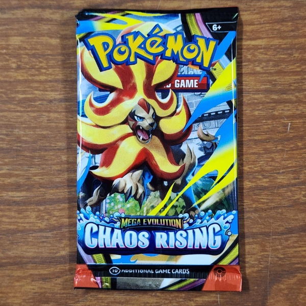 SEALED Pokemon Mega Evolutions Chaos Rising 10 Card Booster Pack ~ Guaranteed Rare in Each Pack!