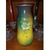 Image 3 : Group Lot - 3 Pcs - Superb "ROYAL BONN"  Hand Ptd Floral Vase & 2 Dbl Crystal Candle Holders