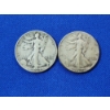 Image 1 : Two 90% Silver Walking Liberty Half Dollars: 1939 & 1944