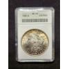 Image 1 : ANACS MS60 Graded 1888-P Morgan Silver Dollar with Nice Toning on Upper Rim!
