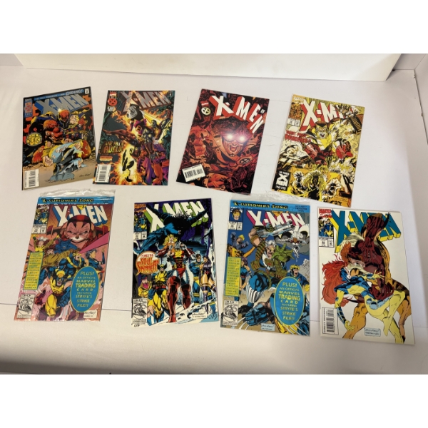 X-Men Comics - Set of 8 Comic Books - Marvel Comics - Legion Quest 4 - The Fall of Avalon!