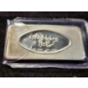 Image 4 : Vintage 1973 Happy Thanksgiving Great Lakes Mint 1 Troy Ounce .999 Fine Silver Bar