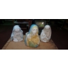 Image 1 : 3 Pc Religious Lot - Virgin Mary Figural Collection - Planters As Shown  Nice Condition
