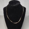Image 1 : 10K Yellow Gold Herringbone ~18" Necklace - Total Weight: 1.6g
