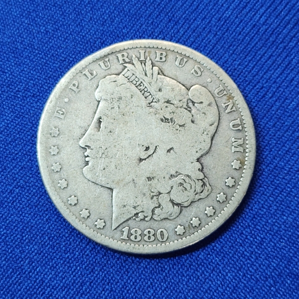 1880 Silver Morgan Dollar - 90% Silver U.S. Coin