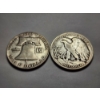 Image 1 : Two 90% Silver Half Dollars - 1 Walking Liberty & 1 Franklin Half - $1.00 Face Value