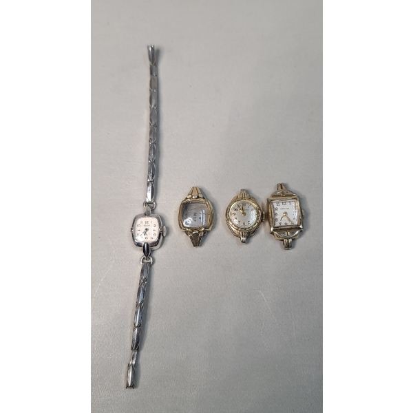 Elgin Rolled Gold Plate Bezel Wristwatch & Rolled Gold Plate/Gold Filled Watch Faces