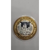 Image 1 : Limited Edition Excalibur Las Vegas $10 Casino Gaming Token With .999 Fine Silver Center 
