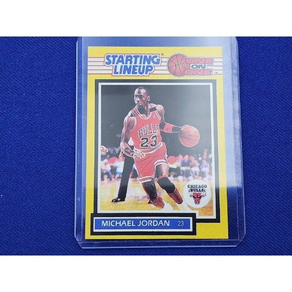 1989 Kenner Starting Lineup MICHAEL JORDAN #23 Basketball Card In Protective Sleeve