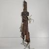 Image 3 : Vintage Carved Handle Promedoca Machete w/Fringed Leather Sheath From The Dominican Republic, 26.5"