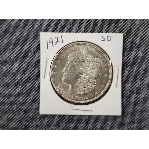 Incredible 1921 United States 90% Silver Morgan Dollar