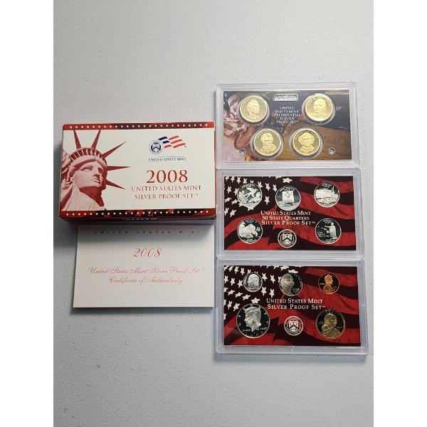 2008 United States Mint Silver Proof Set