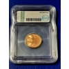 Image 3 : RARE ERROR CENT - GRADED MS64 RD BY ICG - LINCOLN MEMORIAL CENT OFF CENTER PLANCHET CUT ERROR