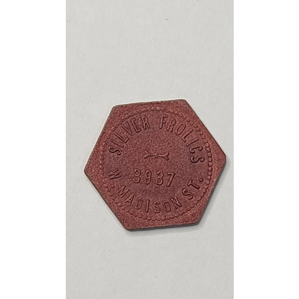 Vintage "Silver Frolics" Chicago, Illinois 5 Cent Trade Token
