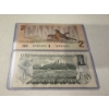 Image 2 : 2 - Canadian Paper Bills - Bank Of Canada In Protective Holders - Exceptional Bills