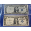 Image 3 : (4) U.S. Notes: (1) 1953-A $2 Note and (3) $1 Silver Cetificates: 1935 B, C, D