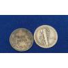 Image 2 : 1900 90% Silver Barber Dime & 1935 90% Silver Mercury Dime - Face Value: $0.20