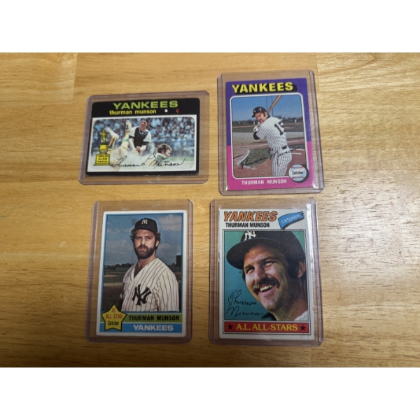 1970's Topps Thurman Munson Cards Including Rookie Card - Incredible Opportunity - Great Cards