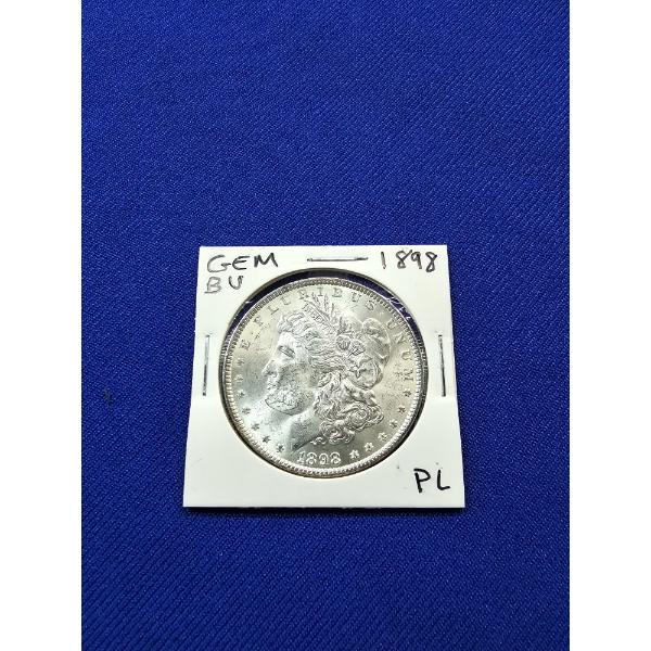 1898 Morgan Silver Dollar *Proof Like* Brilliant Uncirculated Coin