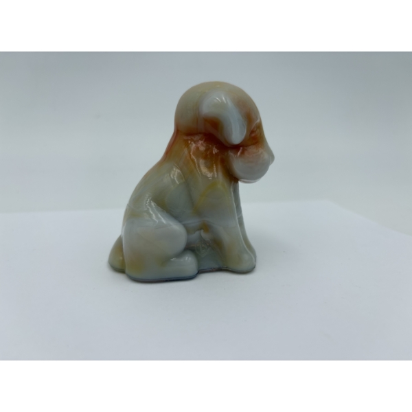 Adorable Degenhart Dog Figurine - Grey Tomato - ~2.5 inches