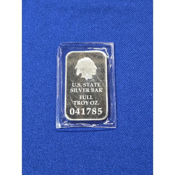 U.S. State Silver Bar - Full Troy oz .999 Fine Silver IDAHO