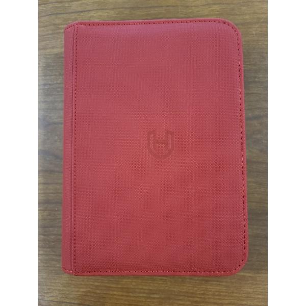 Red Premium Trading Card Storage Binder - 4 Card Pages - Holds Around 288 Trading Cards