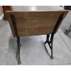 Image 7 : Vintage Collectables Including Metal First Aid Box, Enamelware Bedpan, Folding Wood 24''x30'' Bench 