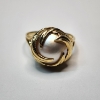 Image 6 : Stunning Vintage Yellow Swirl Mabe Pearl Ring - Size 9.5 - Total Weight: 4.5g