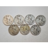 Image 1 : Assorted Years Silver Walking Liberty Half Dollars Face Value: $3.50