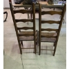 Image 3 : Louisville Home Pickup - Antique Pair Of Wood Ladder Back Chairs In Excellent Condition See Pics