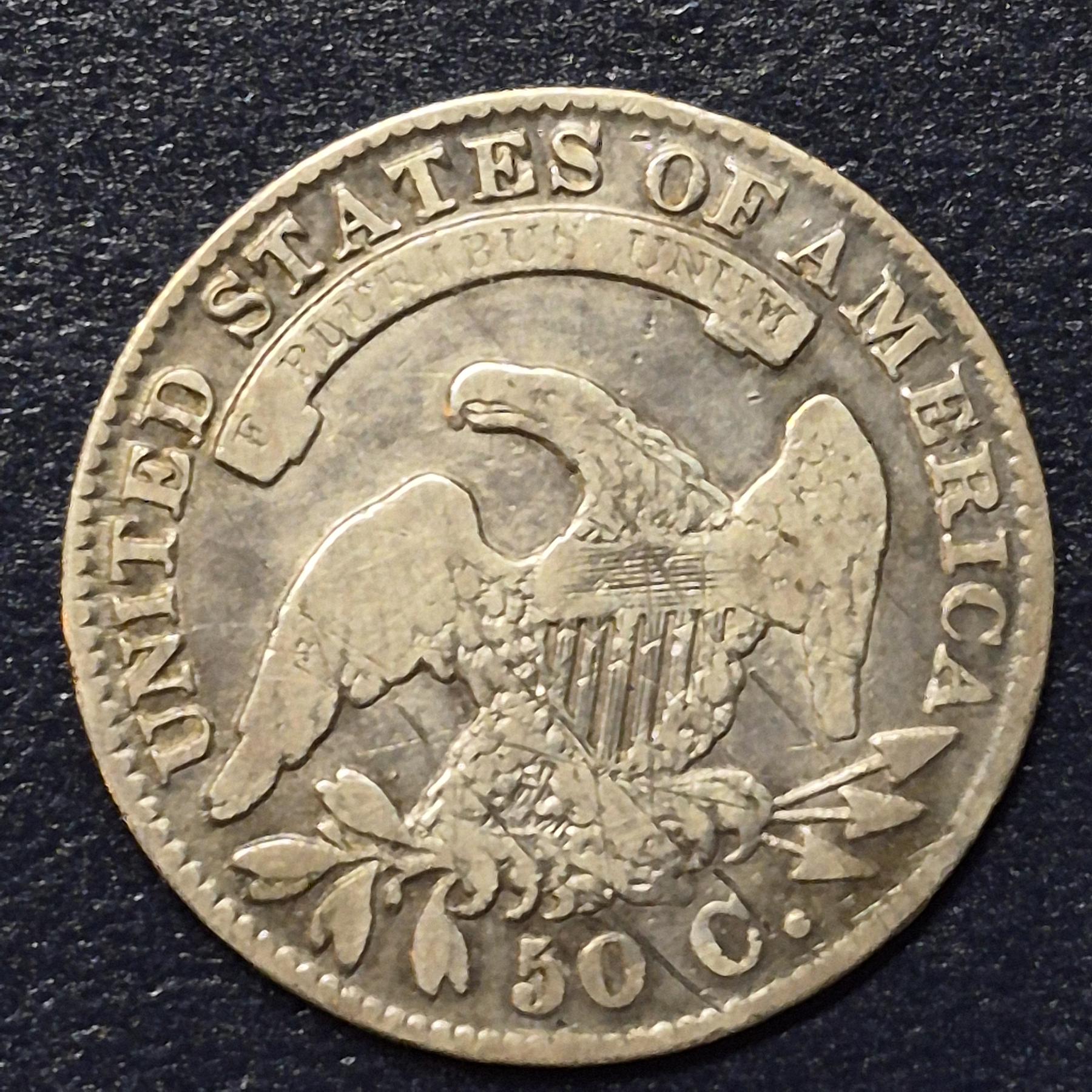 RARE 1832 Large Letters Variety Capped Bust Half Dollar (1/2$) - Bosley ...