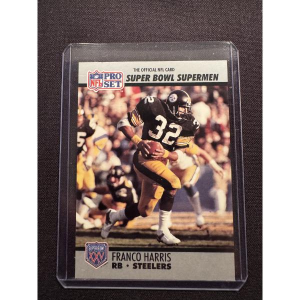 1990 Pro Set Franco Harris Steelers Super Bowl Supermen Football Card - Mint Condition
