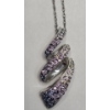Image 4 : Beautiful Sterling Silver 18" Necklace With Spiral Pendant - Weight: 4.3g