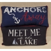 Image 1 : 2 Lake Themed Throw Pillows - 22x11
