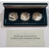Image 1 : 1994 U.S Veterans Commemorative (3) 90% Silver Dollars Proof Coin Set