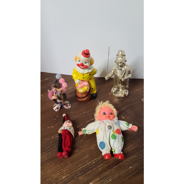 Lot Of Clown Collectibles
