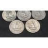 Image 6 : Assorted Years 90% Silver Washington Head Quarters- Face Value: $2.00