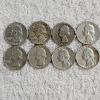 Image 1 : 8 90% Silver Washington U.S. Quarters AFV $2.00
