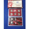 Image 1 : 2000 S United States Mint Silver Proof Set - 10 Coins with Box & COA