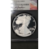 Image 2 : 2023-W NGC First Day Of Issue PF 70 ULTRA CAMEO 1 OZ Fine Silver American Eagle - Signed 
