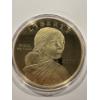 Image 1 : 2000 U.S. 4 Ounce .999 Fine Silver SACAGAWEA Round Coin - Mint Condition - Limited Edition