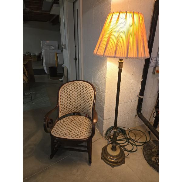 *Pick Up At Mantua Home-No Shipping Available* Beautiful Vintage Bentwood Rocking Chair And 58'' Ele