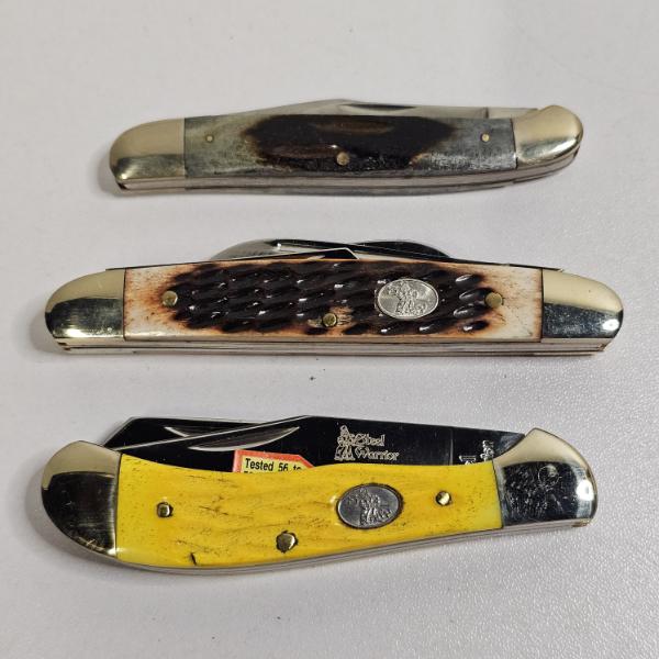 Three Distinct Traditional Folding Pocket Knives - Great for Collectors or Daily Use!!!