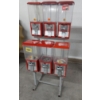 Image 5 : Rack Mounted Group - Six Gumball Machines As Shown -  No Key